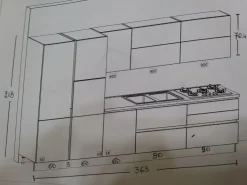 CUCINA Aran lineare Ginevra SCONTATA 50%