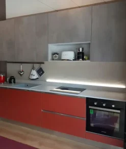 CUCINA Ar-due lineare Rosso marocco SCONTATA 30%