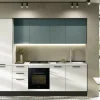 Cucina Ar-due moderna lineare bianca in laminato materico Easy