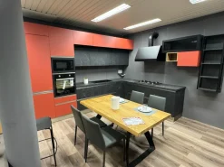 Cucina Aria design altri colori Febal ad angolo scontata 55%