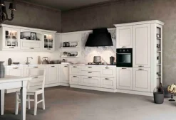 Cucina Arredo3 classica ad angolo bianca in legno Asolo 3