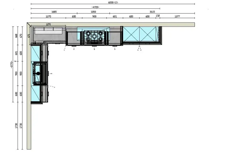 Cucina Arredo3 classica ad angolo bianca in legno Asolo 3