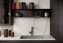 Cucina Arredo3 classica con isola grigia in legno Frida 2