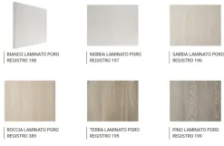 Cucina Arredo3 moderna con penisola bianca in laccata opaco Round