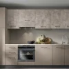 Cucina Arrex moderna lineare in laminato materico. Composizione 315-02. Altri colori.