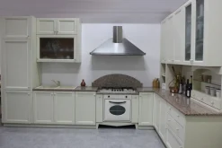 Cucina Artigianale classica ad angolo altri colori in laccato opaco U806 greca