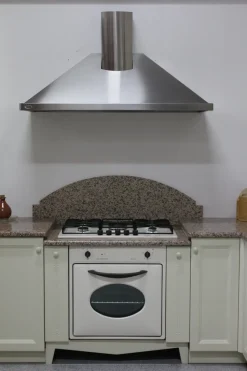 Cucina Artigianale classica ad angolo altri colori in laccato opaco U806 greca