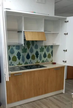 CUCINA Artigianale Cucina artica 185 rovere PREZZO OUTLET scontata 25%