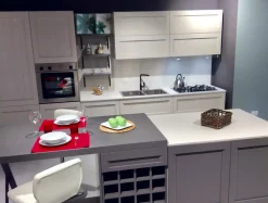 Cucina Artigianale moderna ad isola altri colori in legno Aida