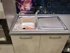 Cucina Artigianale moderna lineare altri colori in melaminico Cucina kira cm 360 h 216