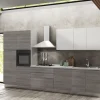 Cucina Artigianale moderna lineare grigio in nobilitato Nicole 360