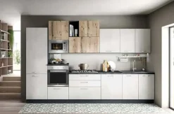 Cucina Artigianale moderna lineare altri colori in laminato materico Modello mart 360