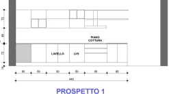 CUCINA Astra con penisola Line SCONTATA