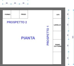 Cucina Astra design lineare tortora in laccato opaco Sp22