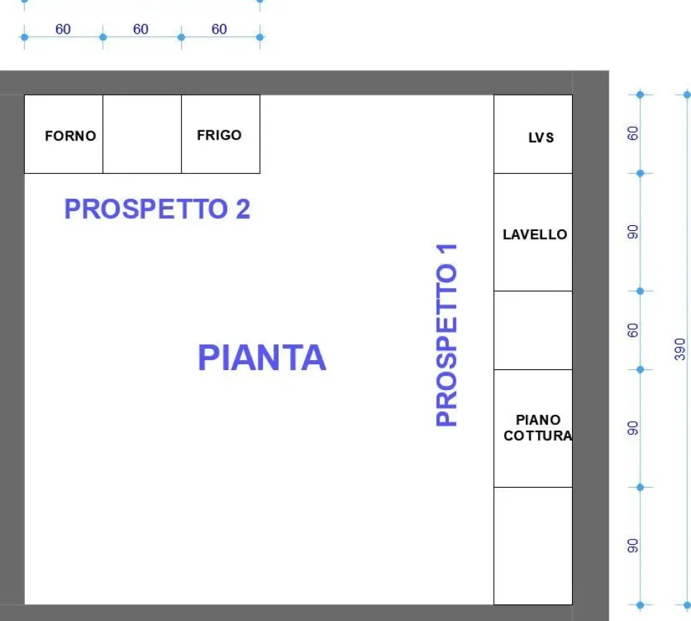 Cucina Astra design lineare tortora in laccato opaco Sp22