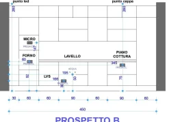 Cucina Astra design lineare bianca in laccato opaco Sp22