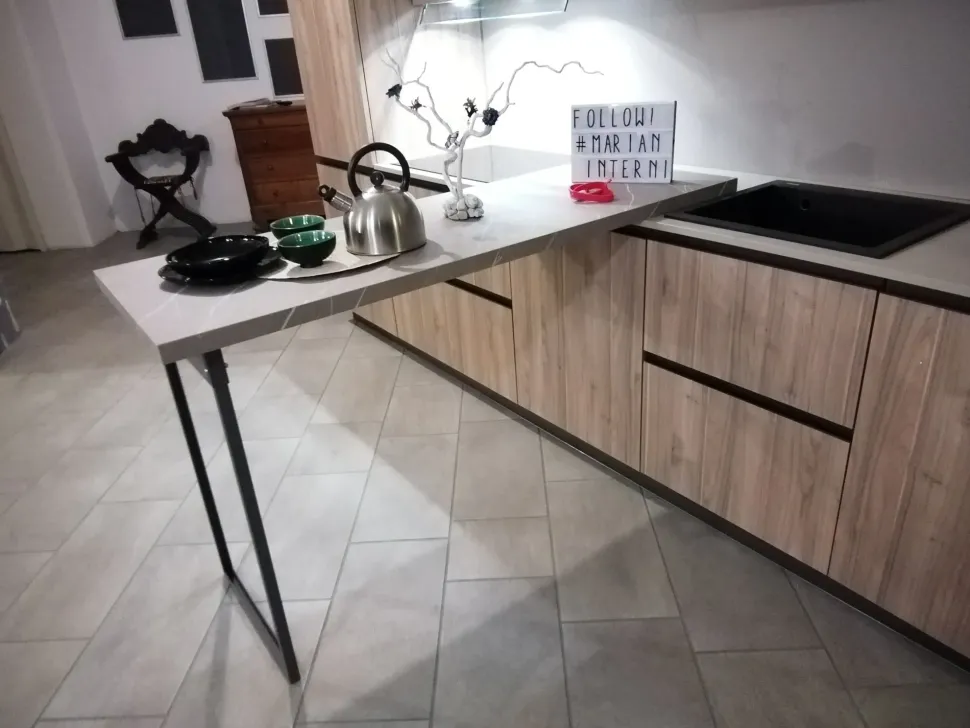 Cucina Astra Noce brera OFFERTA OUTLET sconto 50%