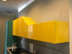 Cucina azzurra moderna lineare Alicante Febal in Offerta Outlet