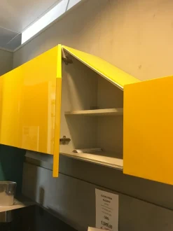 Cucina azzurra moderna lineare Alicante Febal in Offerta Outlet