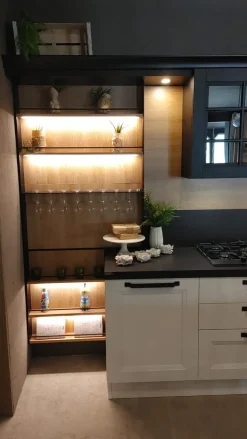 Cucina bianca country ad angolo Cucina aran ylenia Aran scontata