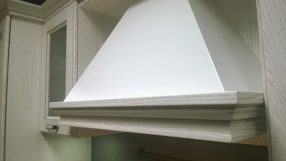 Cucina bianca country lineare Gicinque Laguna