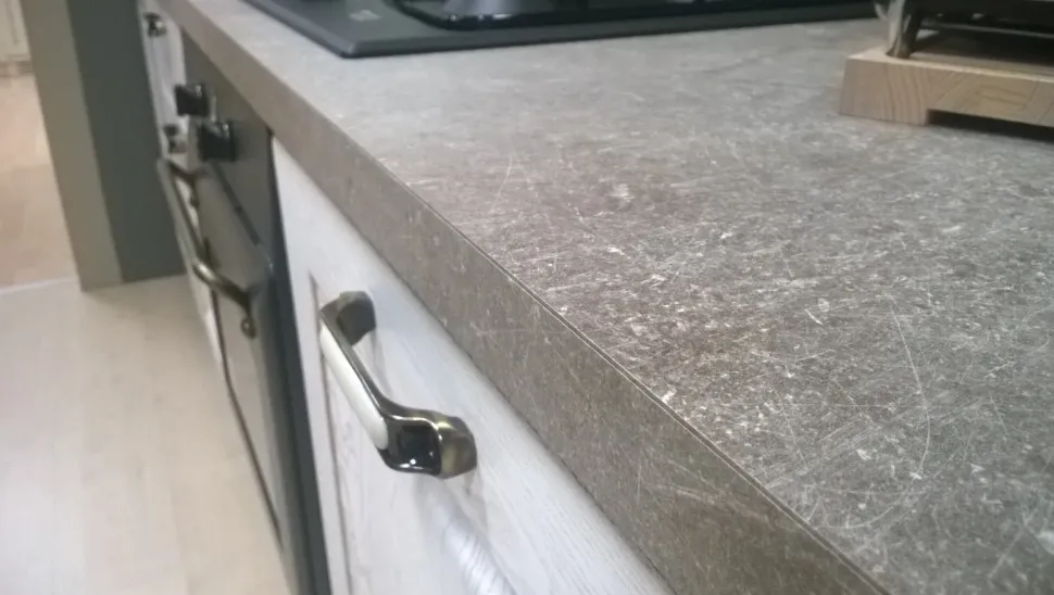 Cucina bianca country lineare Gicinque Laguna