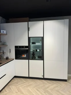 Cucina bianca design ad angolo Stosa Young