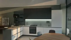 Cucina bianca design ad angolo Un design Ar