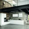Cucina bianca design ad angolo Essebi Azimund