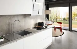Cucina bianca design ad angolo Essebi Azimund