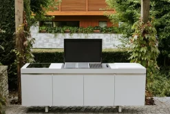 Cucina bianca design Cucina da esterno agher  Fogher in Offerta Outlet