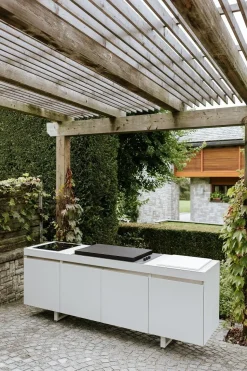 Cucina bianca design Cucina da esterno agher  Fogher in Offerta Outlet