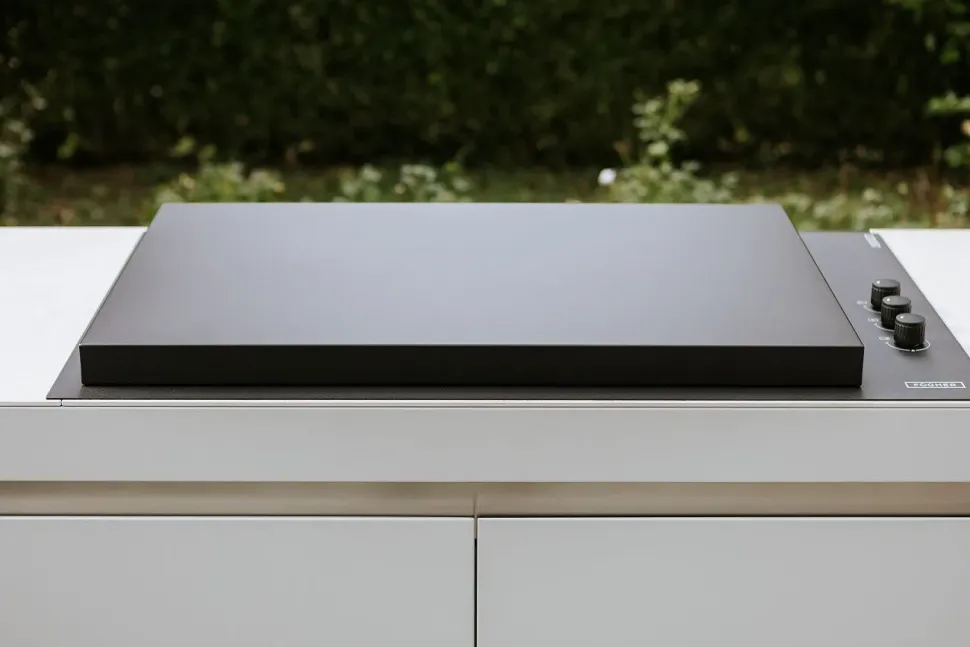 Cucina bianca design Cucina da esterno agher Fogher in Offerta Outlet