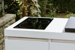 Cucina bianca design Cucina da esterno agher Fogher in Offerta Outlet