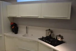 Cucina bianca moderna ad angolo Quadra Dibiesse