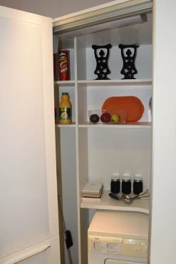 Cucina bianca moderna ad angolo Quadra Dibiesse