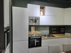 Cucina bianca moderna ad angolo Net cucine Pet kelly a soli 5840 Euro