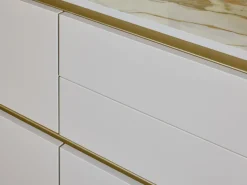 Cucina bianca moderna ad angolo Diotti.com Eleven 01 outlet a soli 24490 Euro