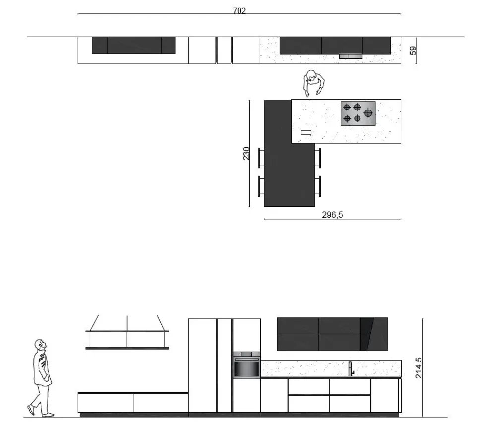 Cucina bianca moderna ad isola Liberamente Scavolini scontata