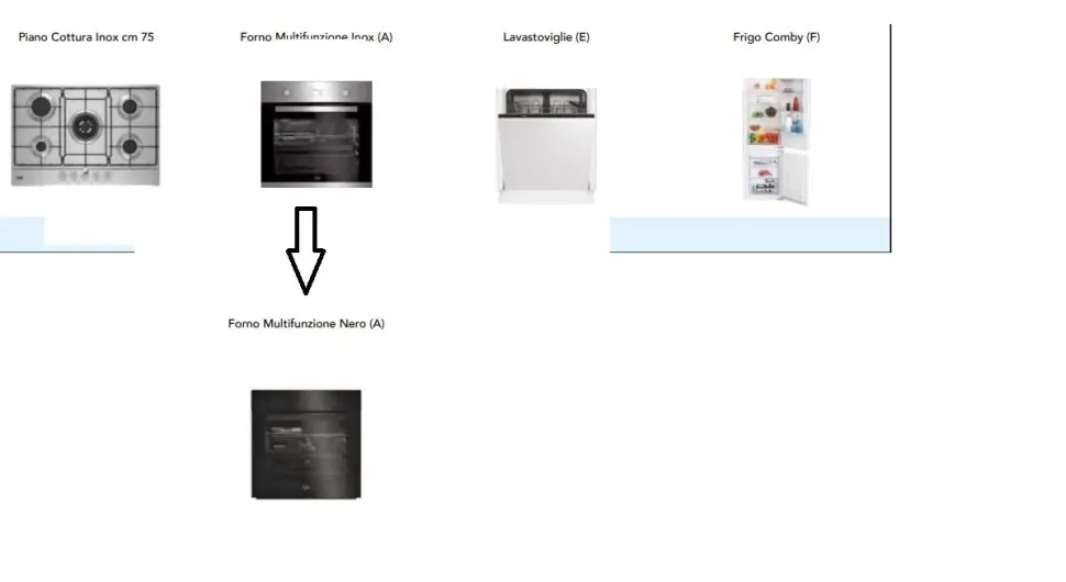 Cucina bianca moderna con isola Cucina white minimal design con isola Collezione esclusiva in offerta