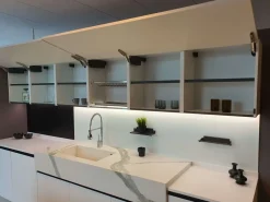 Cucina bianca moderna con isola K3 kali Arredo3 in offerta