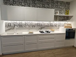 Cucina bianca moderna lineare Scavolini Carattere a soli 10500 Euro