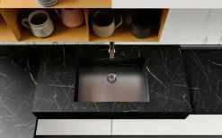 Cucina bianca moderna lineare Panarea Imab in Offerta Outlet