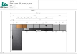 Cucina bianca moderna lineare Panarea Imab in Offerta Outlet
