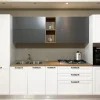 Cucina bianca moderna lineare Futura Artec