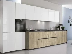 Cucina bianca moderna lineare Spagnol cucine Vivere 1