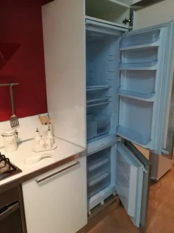 Cucina bianca moderna lineare Modello diamante Veneta cucine scontata