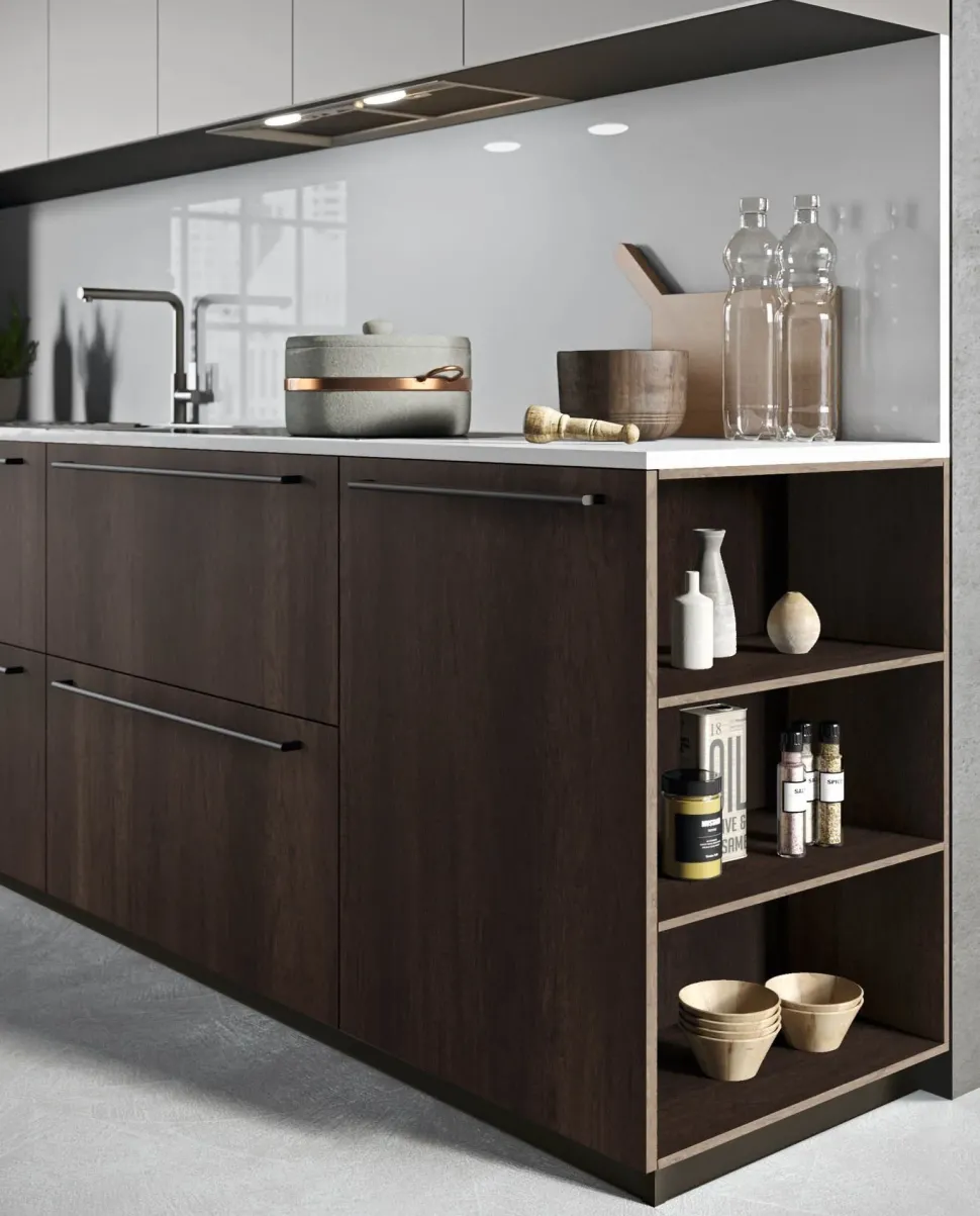 Cucina bianca moderna lineare Mk18 Antares a soli 11997 Euro