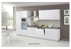 Cucina bianca moderna lineare Net cucine Kelly a soli 3675 Euro