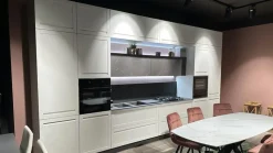 Cucina bianca moderna lineare Mobilturi Incanto a soli 13550 Euro
